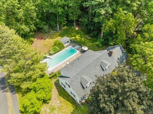 8 Candlewood Road Lynnfield, MA 01940 - Photo 37 of 41 an aerial view of a house with a yard and trees