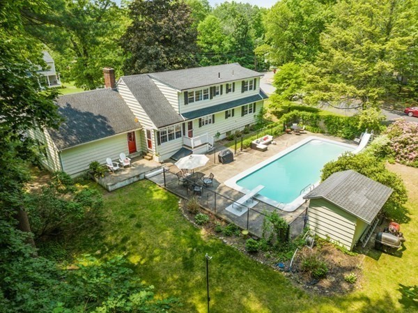 8 Candlewood Road Lynnfield, MA 01940 - Photo 40 of 41 a view of a house with a big yard and sitting area