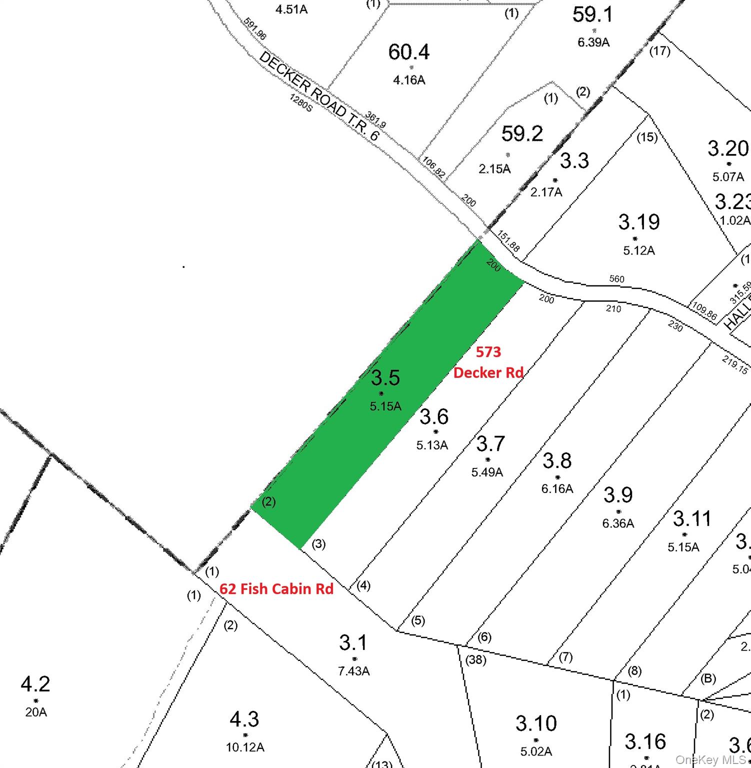 Decker Road Glen Spey, NY 12737 - Photo 2 of 2 Parcel map for GPS