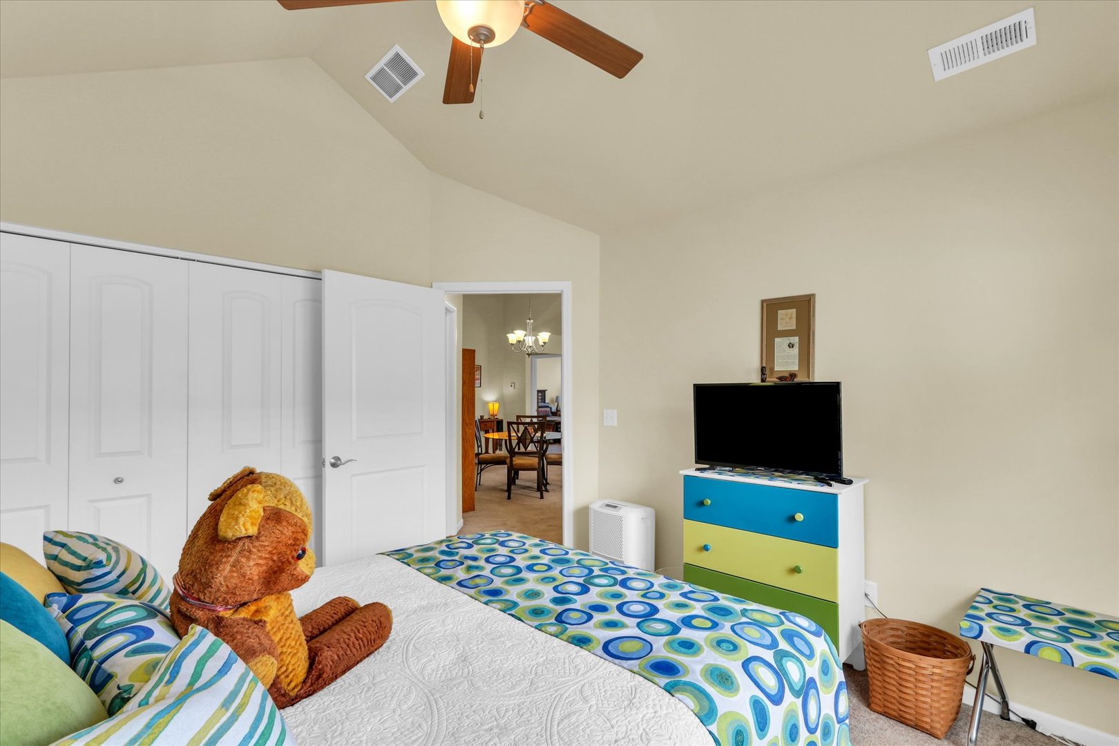 2730 Madelynn Drive Champaign, IL 61822 - Photo 31 of 35 a bedroom with a bed and a television