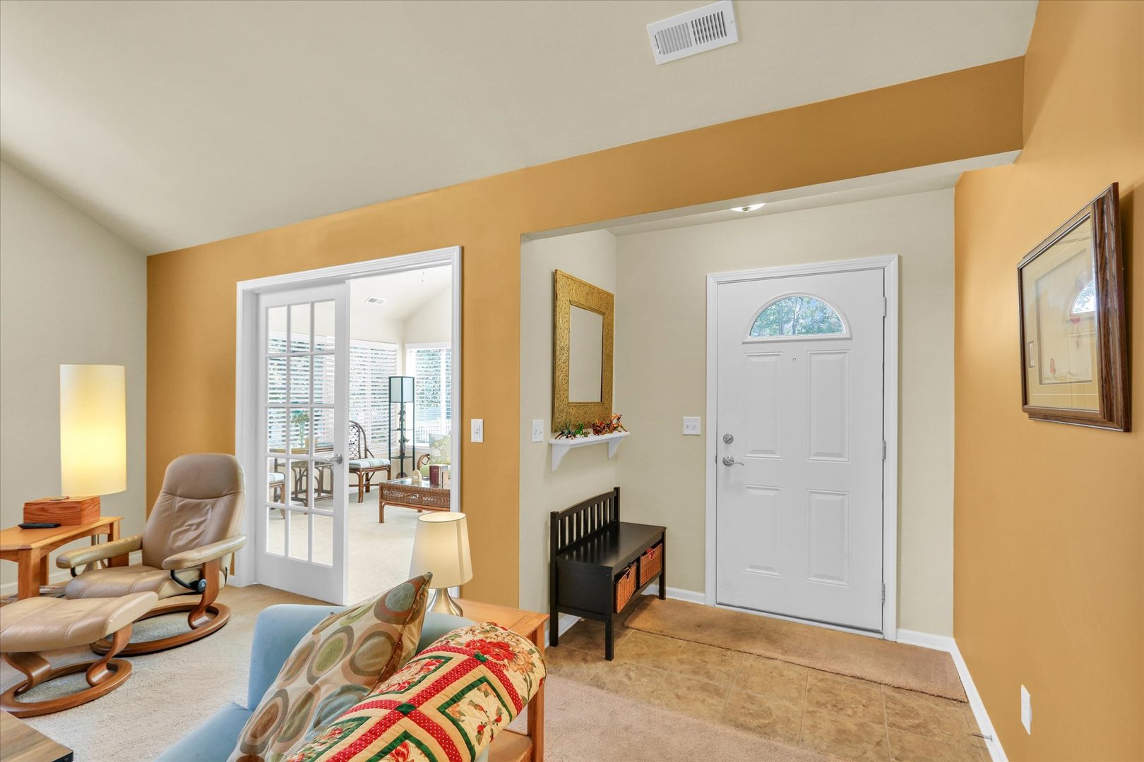 2730 Madelynn Drive Champaign, IL 61822 - Photo 7 of 35 a living room with furniture and a fireplace