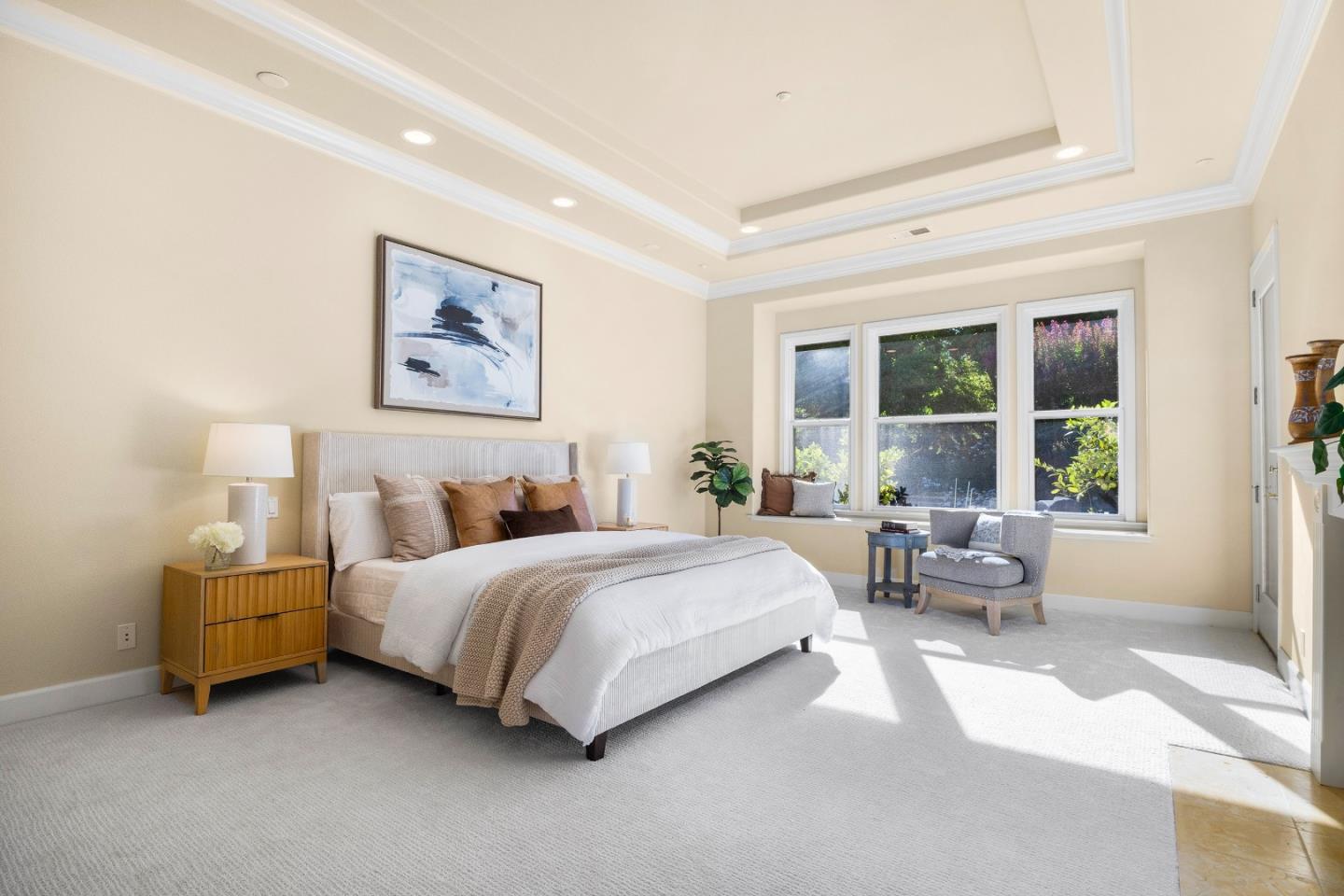 3918 Mainsail Place Soquel, CA 95073 - Photo 14 of 36 a spacious bedroom with a bed and a large window