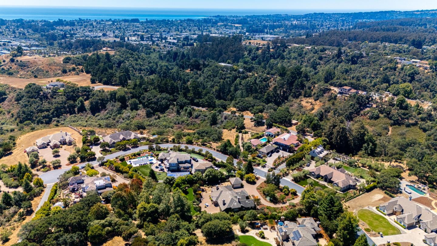 3918 Mainsail Place Soquel, CA 95073 - Photo 36 of 36 an aerial view of residential houses with outdoor space and trees