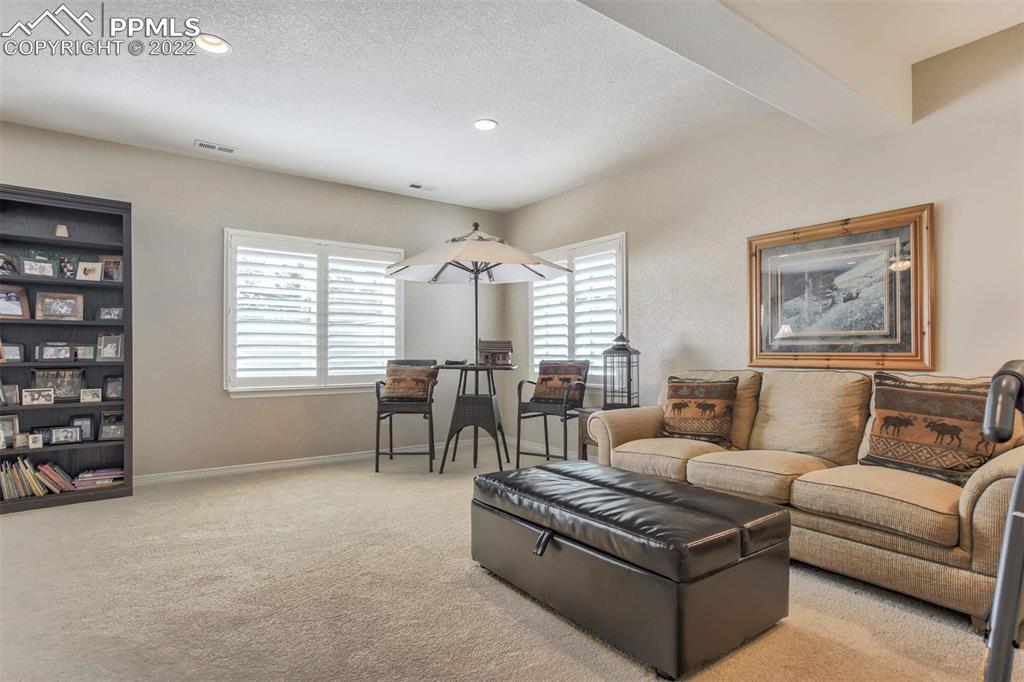 12410 Salmon Point Colorado Springs, CO 80921 - Photo 35 of 49 a living room with furniture and a large window