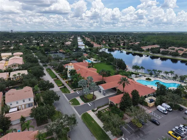 an aerial view of multiple house