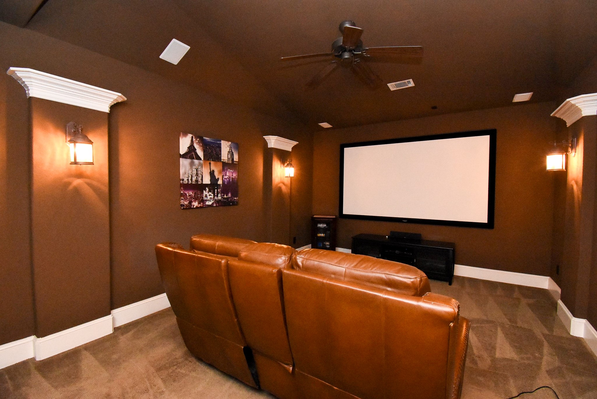 27427 Guthrie Ridge Lane Katy, TX 77494 - Photo 22 of 48 a room with furniture projector and screen