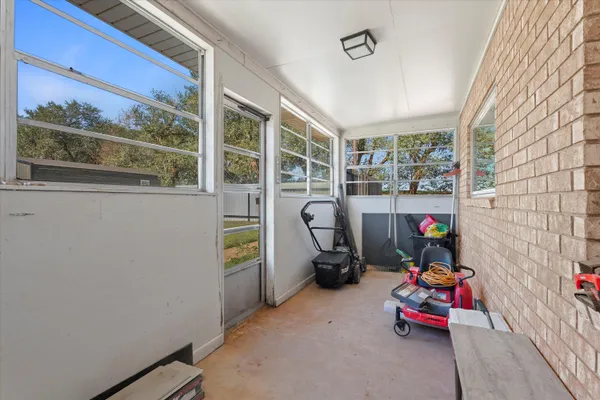a room with furniture and a window