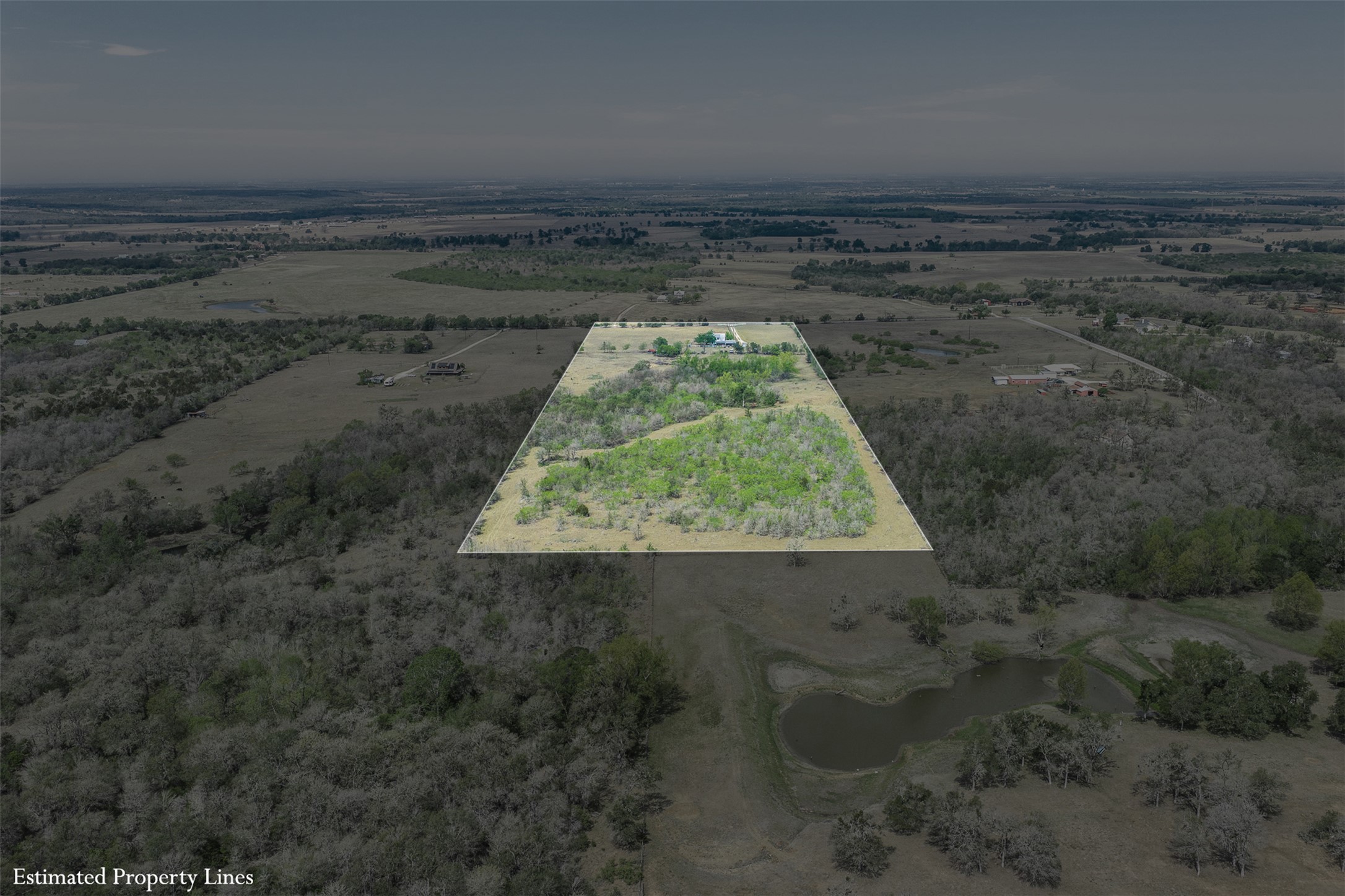 763 Upper Elgin River Road Elgin, TX 78621 - Photo 25 of 40 View of rural area with property parcel outlined