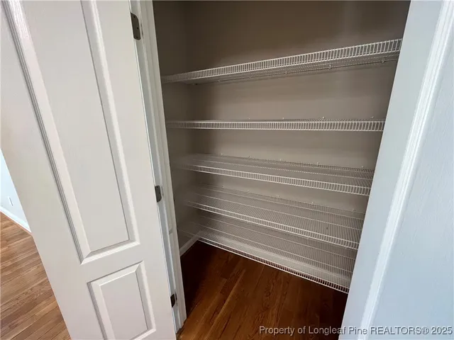 a close view of closet