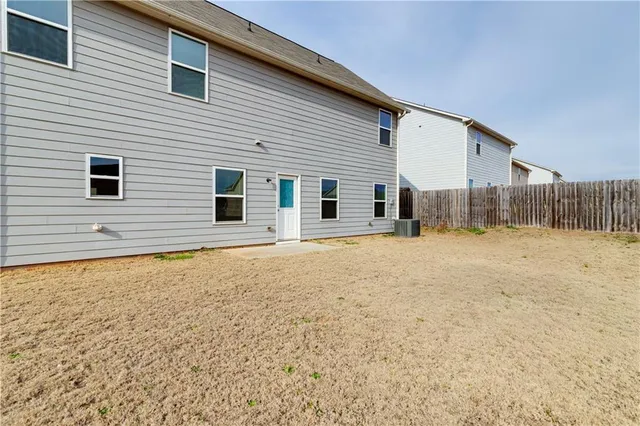 a backyard of a house