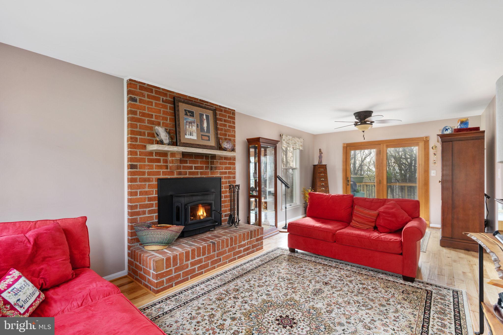 519 Delicious Road Linden, VA 22642 - Photo 8 of 27 Living Room Boasts Cozy Fireplace