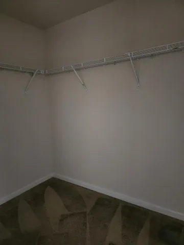 a empty walk in closet