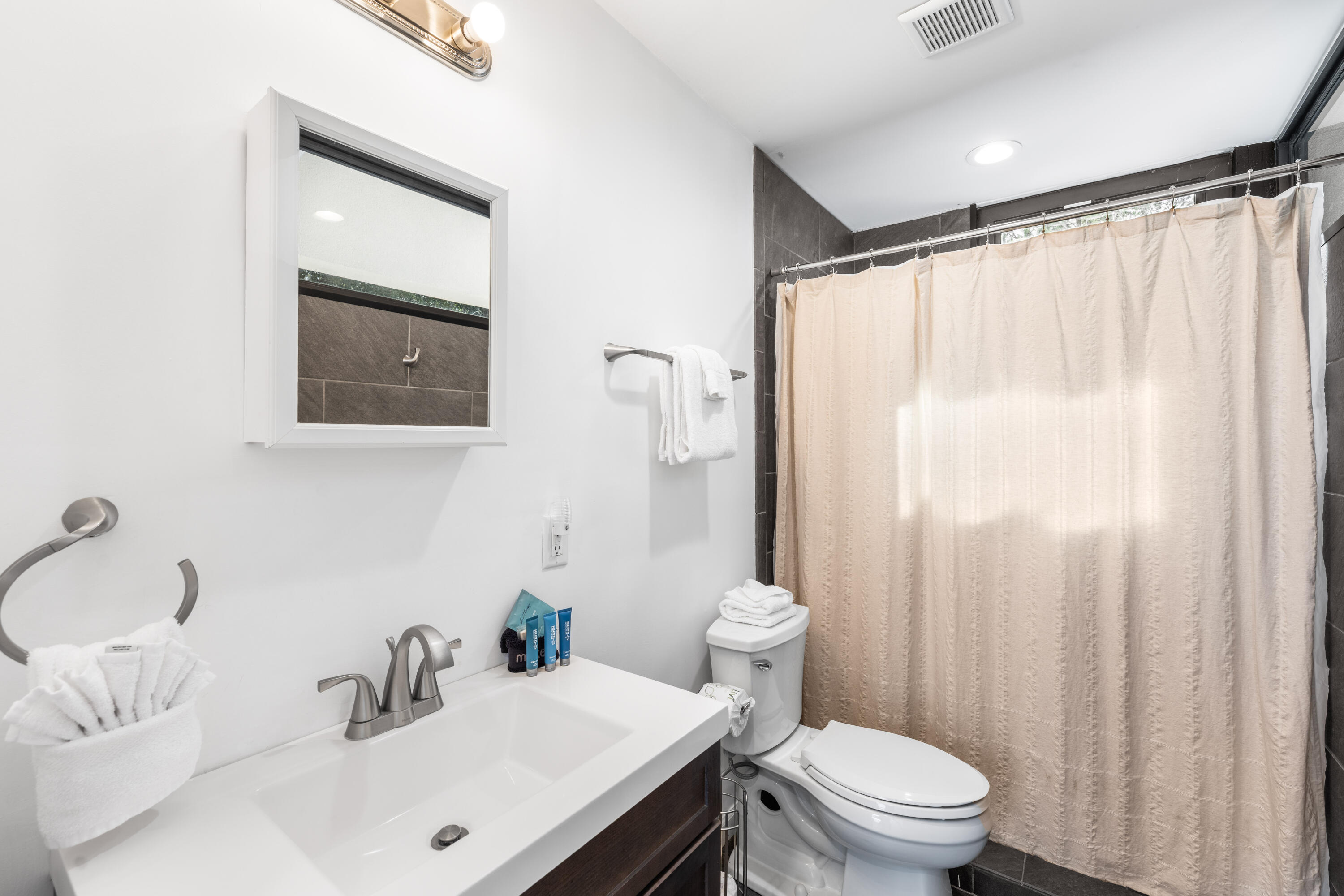 149 Native Tree Lane Santa Rosa Beach, FL 32459 - Photo 19 of 52 a bathroom with a sink mirror vanity and toilet