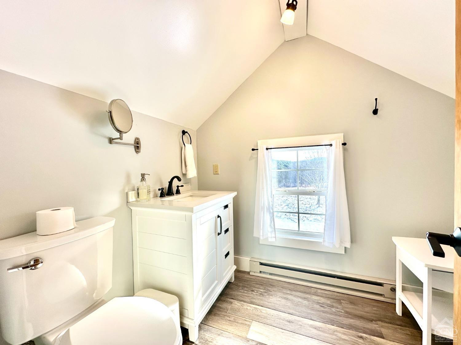 462 Dent Road Prattsville, NY 12468 - Photo 17 of 32 a bathroom with a sink mirror vanity and toilet