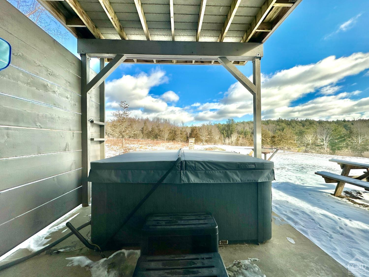 462 Dent Road Prattsville, NY 12468 - Photo 20 of 32 a view of a balcony with lake view and mountain view