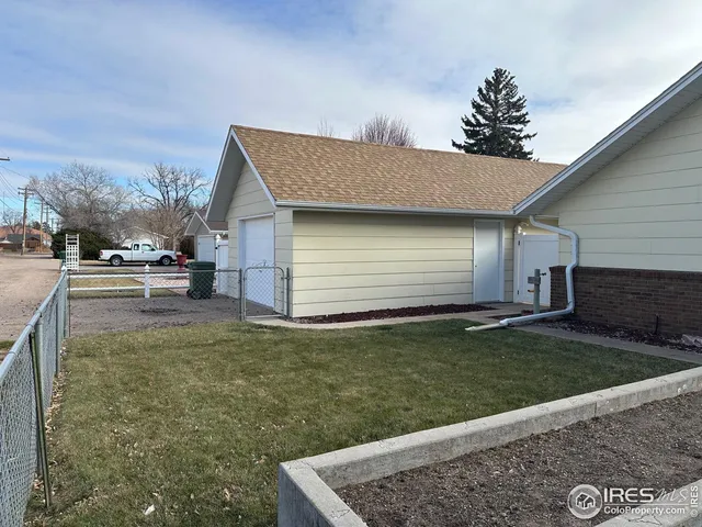 a backyard of a house
