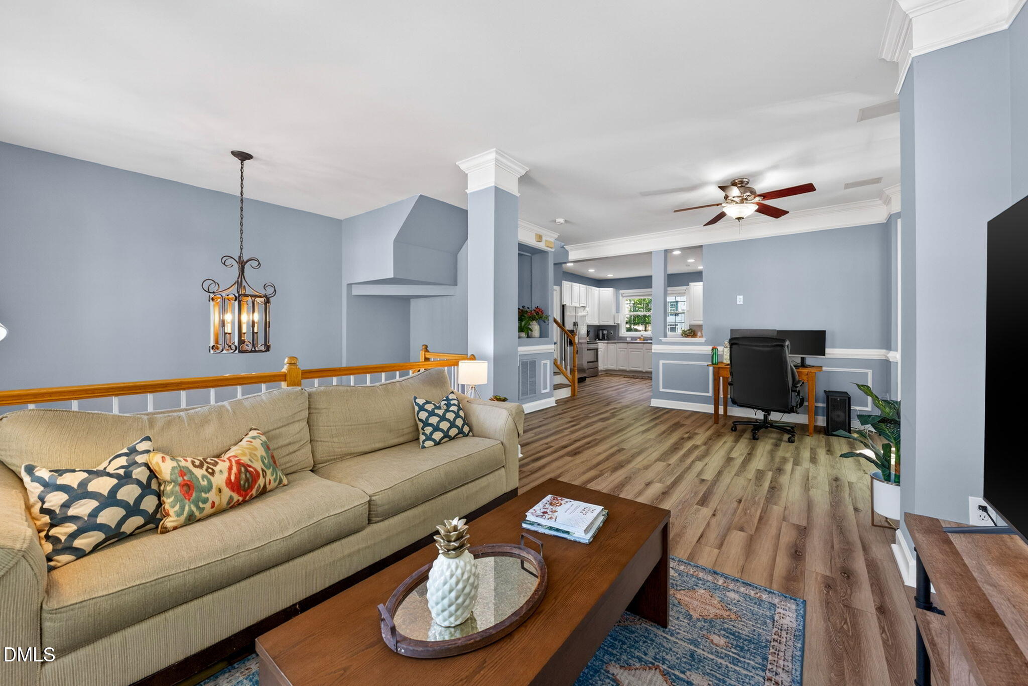 5500 Vista View Court Raleigh, NC 27612 - Photo 5 of 38 a living room with furniture and wooden floor