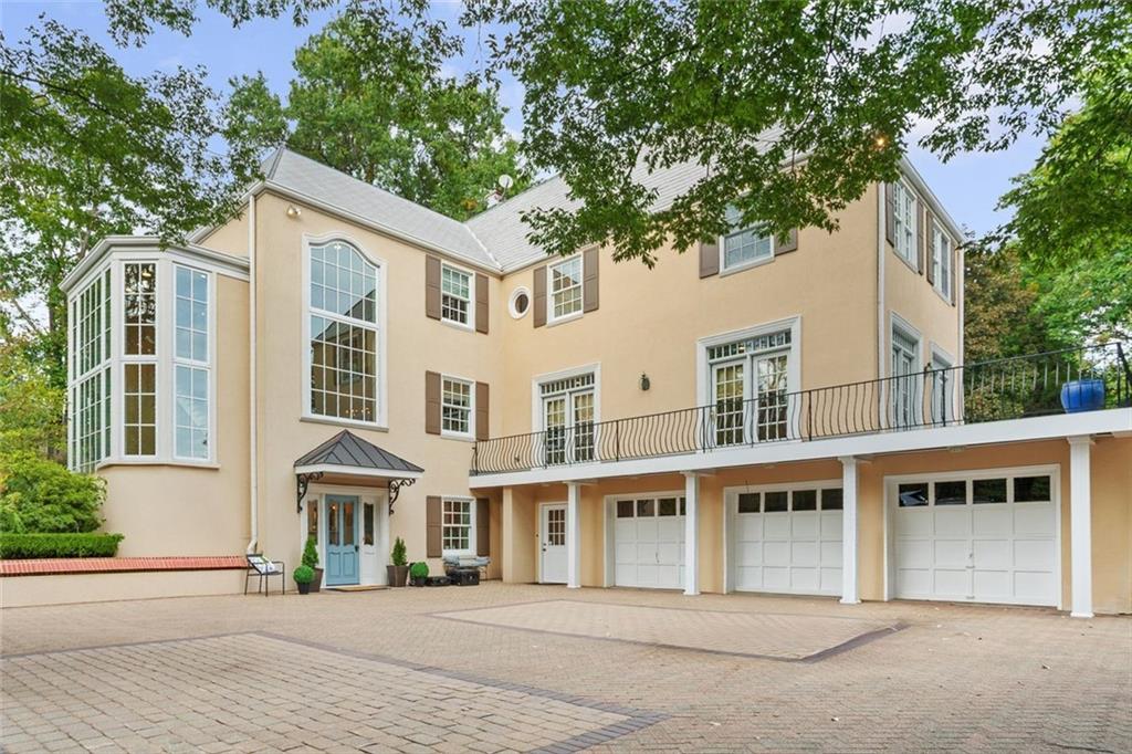 front view of a house with a street