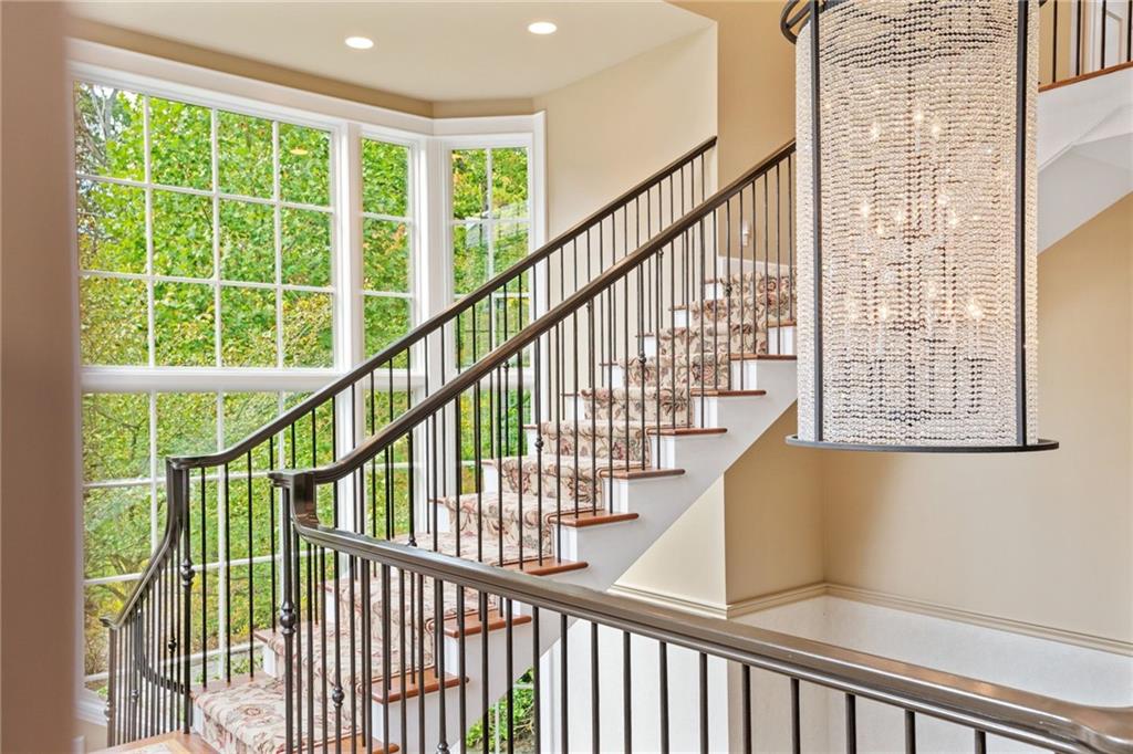 73 Stonedale Road Sewickley, PA 15143 - Photo 25 of 50 a view of staircase with a large window