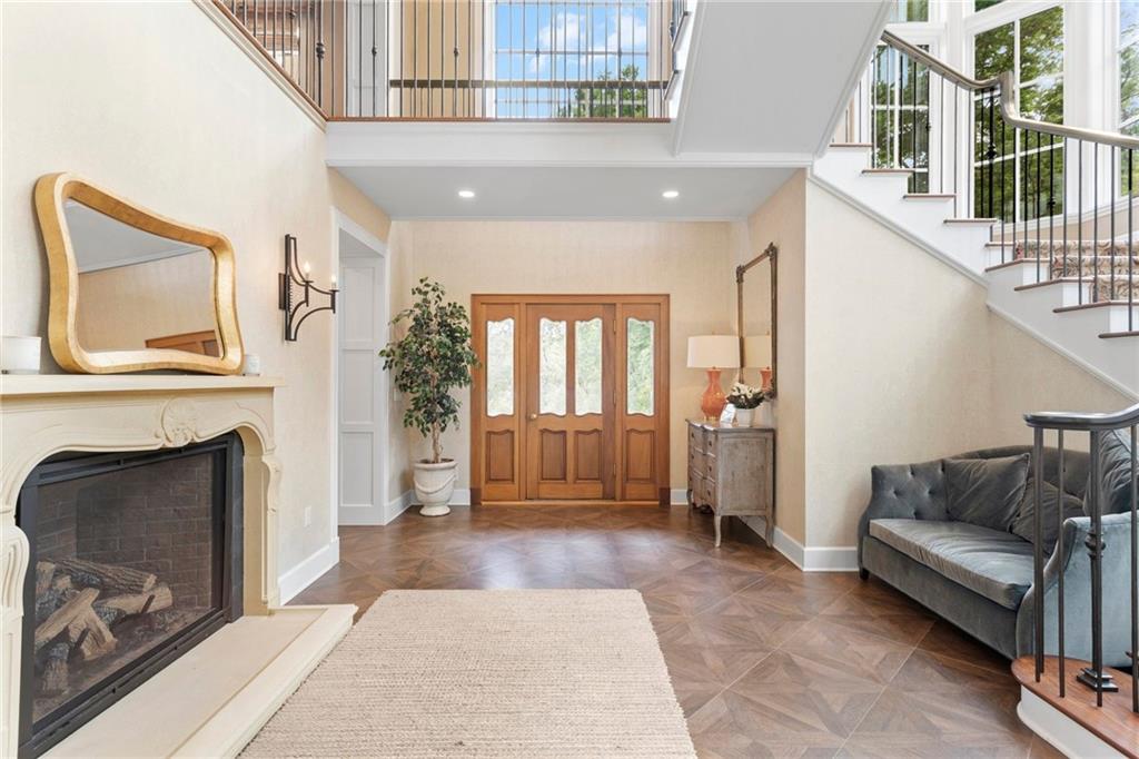 73 Stonedale Road Sewickley, PA 15143 - Photo 3 of 50 a living room with furniture and a fireplace