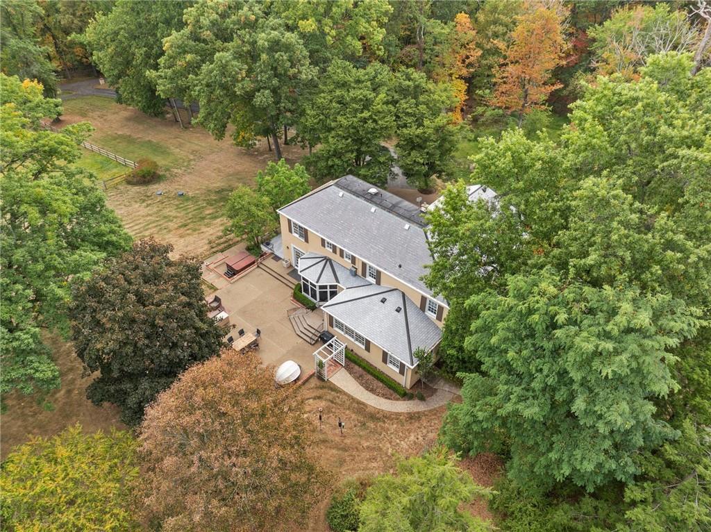 73 Stonedale Road Sewickley, PA 15143 - Photo 45 of 50 an aerial view of a house with a yard