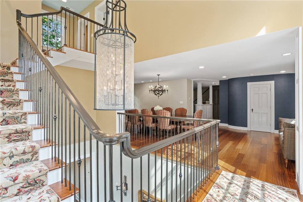 73 Stonedale Road Sewickley, PA 15143 - Photo 7 of 50 a view of entryway livingroom and hall with wooden floor