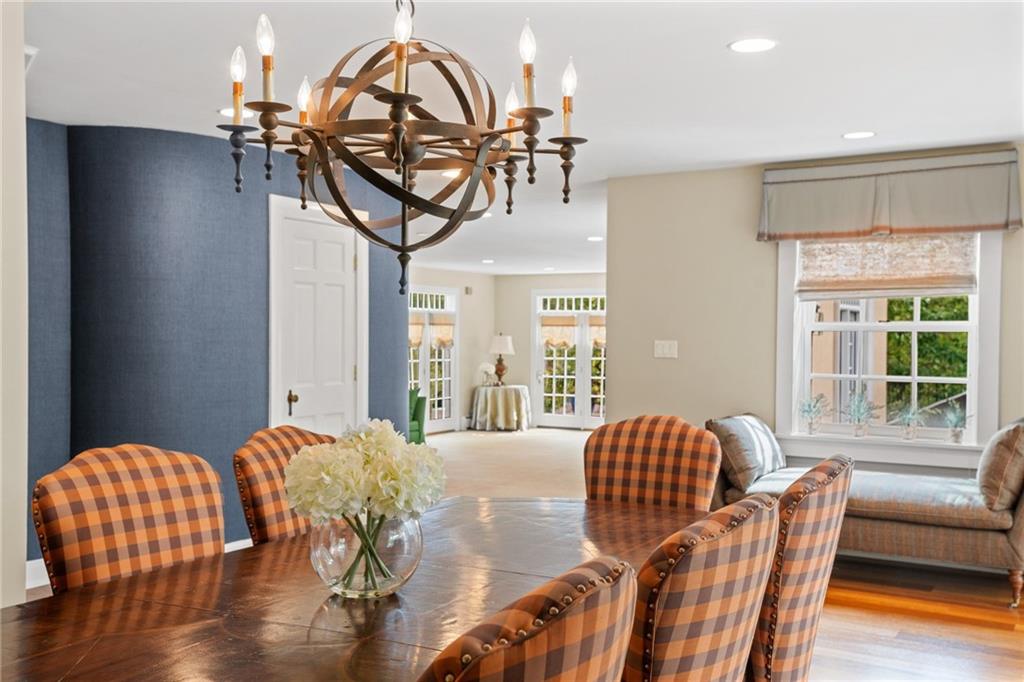 73 Stonedale Road Sewickley, PA 15143 - Photo 9 of 50 a view of a dining room with furniture and wooden floor