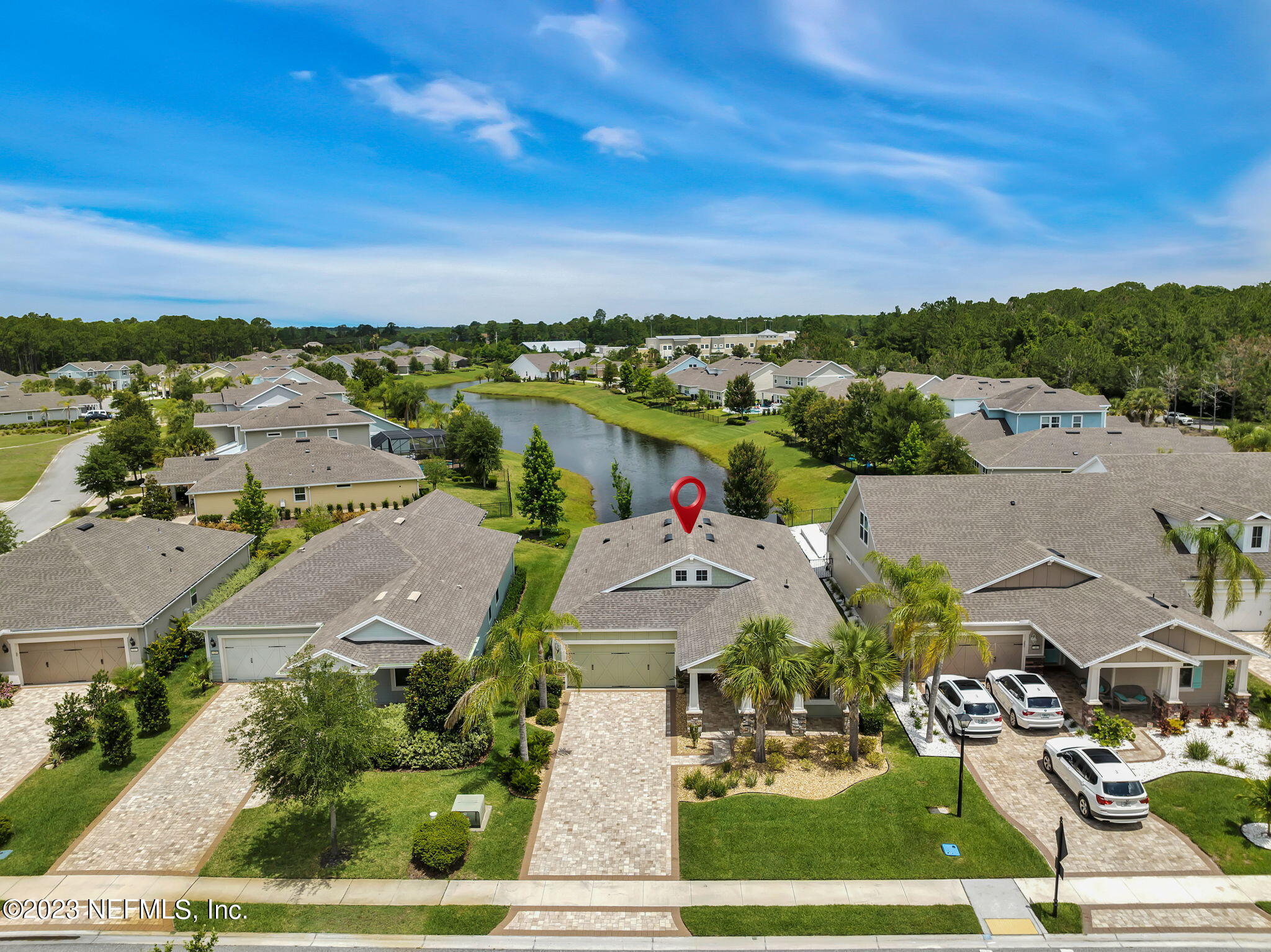 39 Lakefront Lane St. Augustine, FL 32095 - Photo 33 of 66 an aerial view of residential houses with outdoor space