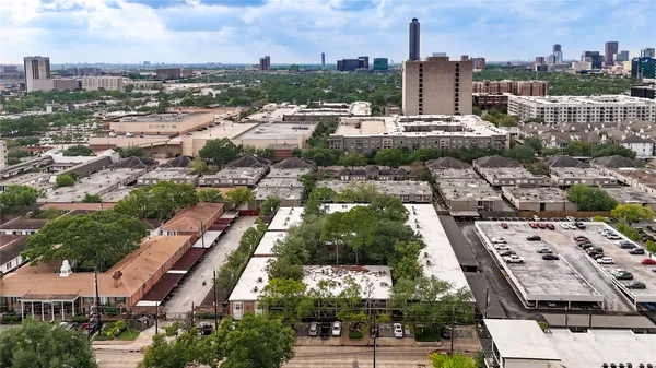 an aerial view of city