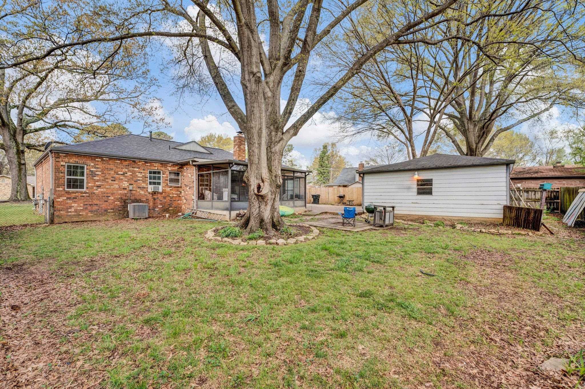 3086 Altruria Road Bartlett, TN 38134 - Photo 20 of 21 a backyard of a house with garden and outdoor seating