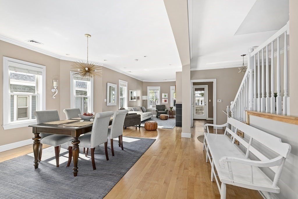 58 Liberty Avenue, Unit 2 Somerville, MA 02144 - Photo 1 of 22 a view of a dining room with furniture window and wooden floor