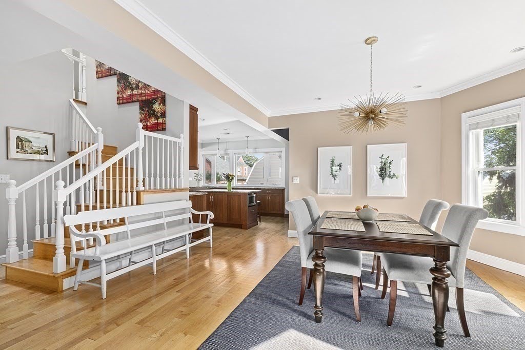 58 Liberty Avenue, Unit 2 Somerville, MA 02144 - Photo 3 of 22 a view of a dining room with furniture and wooden floor