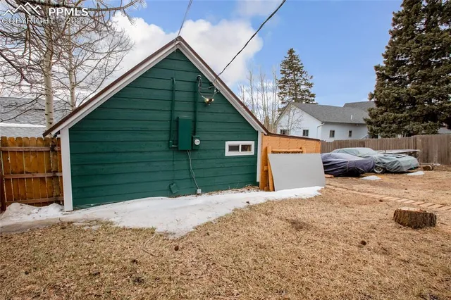 a backyard of a house