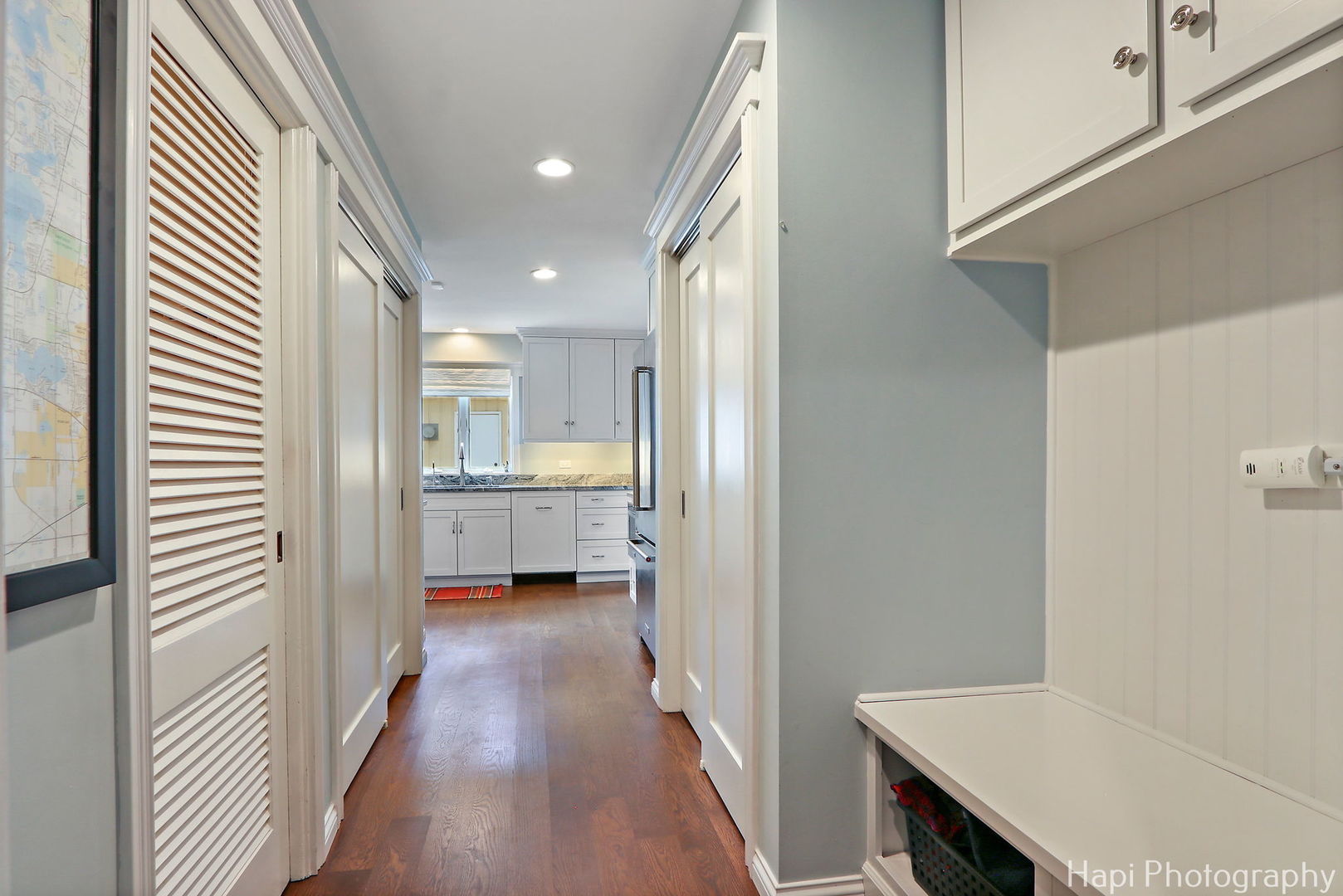 714 South Riverside Drive McHenry, IL 60050 - Photo 25 of 49 a view of a hallway with wooden floor