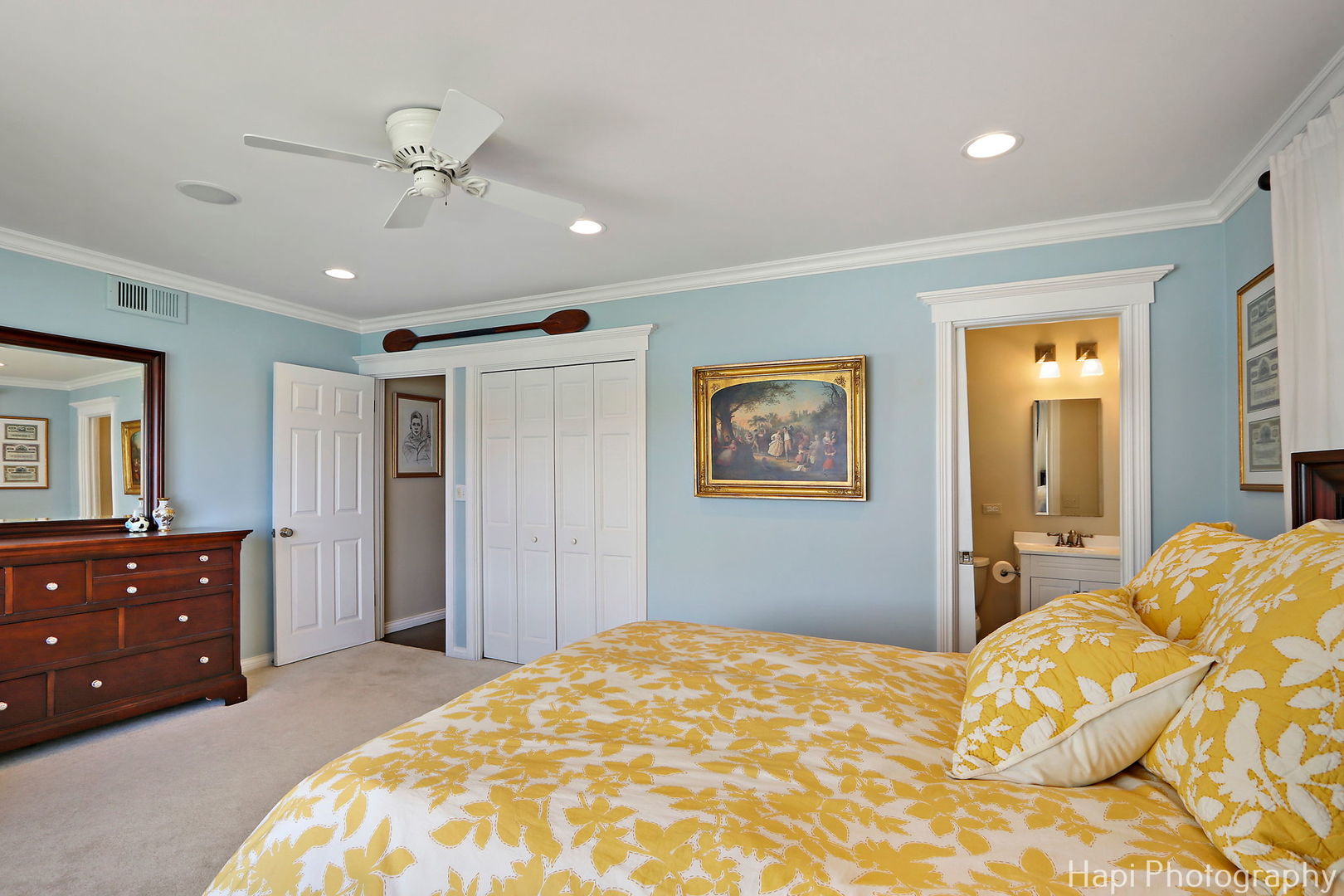 714 South Riverside Drive McHenry, IL 60050 - Photo 30 of 49 a bedroom with a bed and a dresser