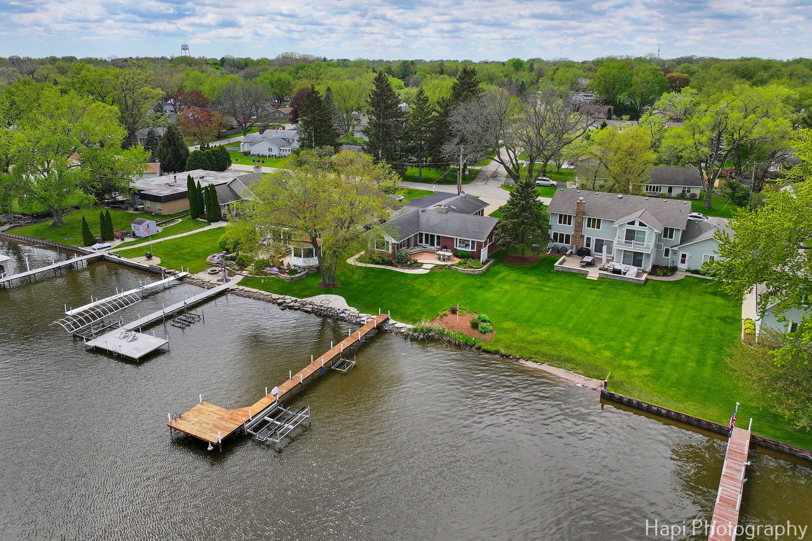 714 South Riverside Drive McHenry, IL 60050 - Photo 47 of 49 an aerial view of a pool with a yard
