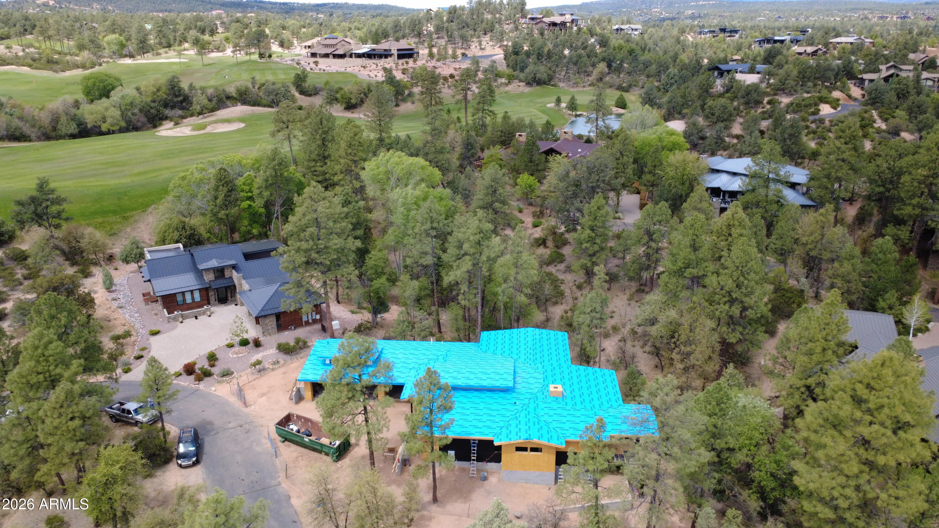 3002 East Game Trail Payson, AZ 85541 - Photo 5 of 10 an aerial view of a house with a yard and lake view