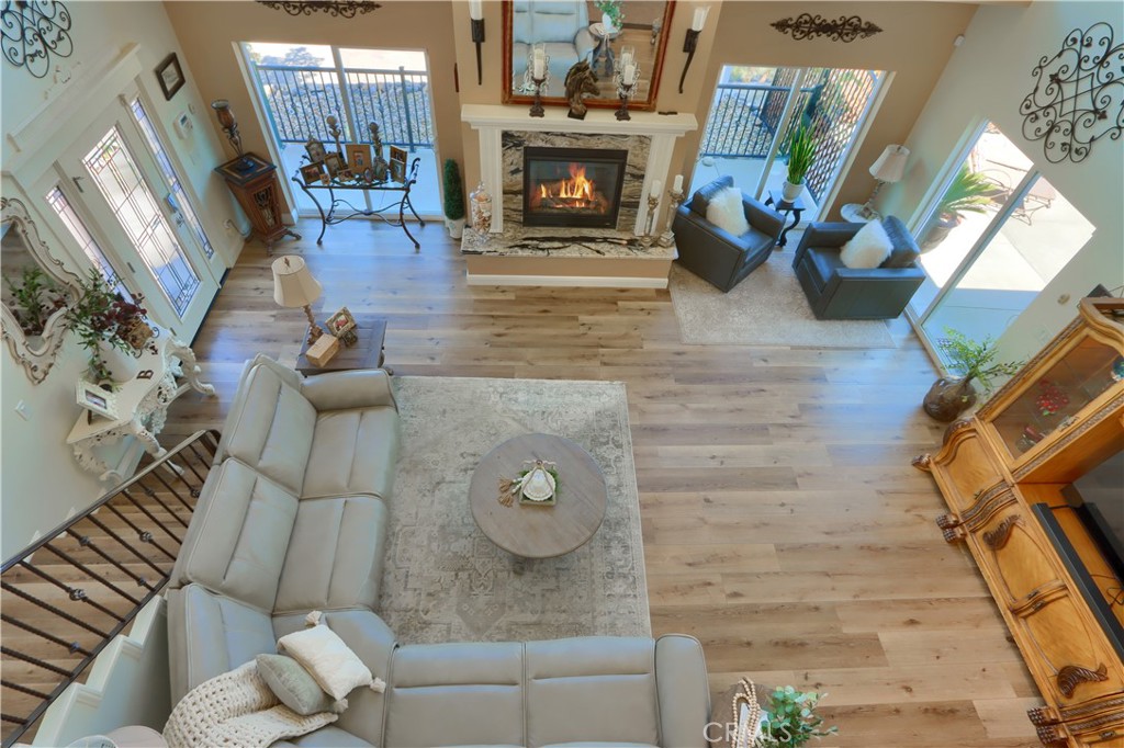 42038 Empty Creek Road Oakhurst, CA 93644 - Photo 10 of 66 view of living room from loft