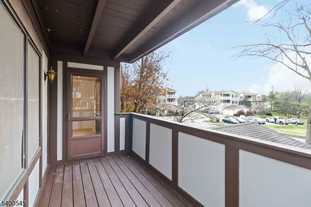 a view of a city from a balcony