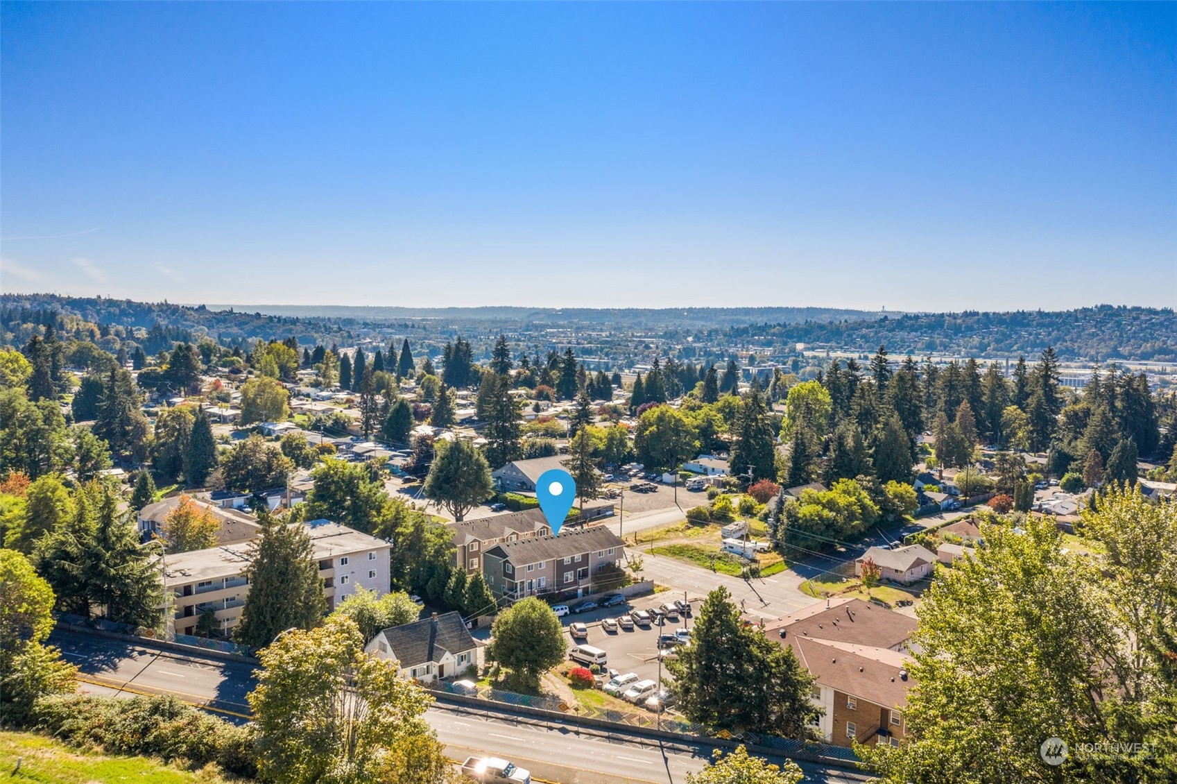 978 Edmonds Avenue Northeast Renton, WA 98056 - Photo 18 of 18 an aerial view of a city with lots of residential buildings