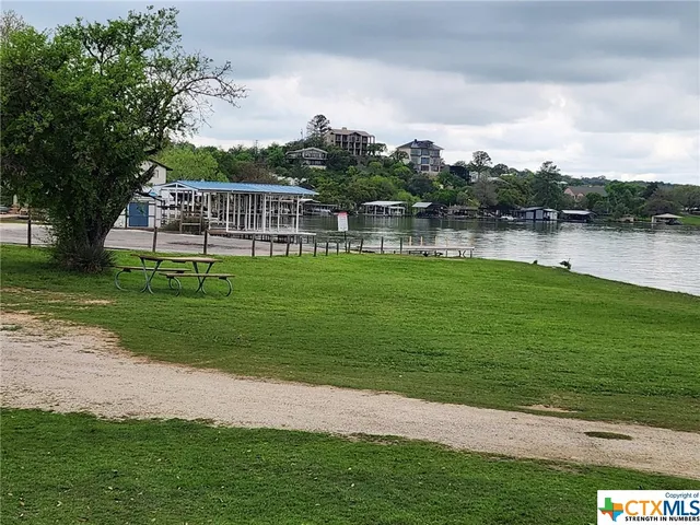 a view of a golf course with a garden