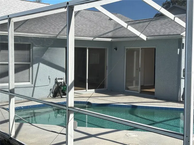 a view of wooden deck