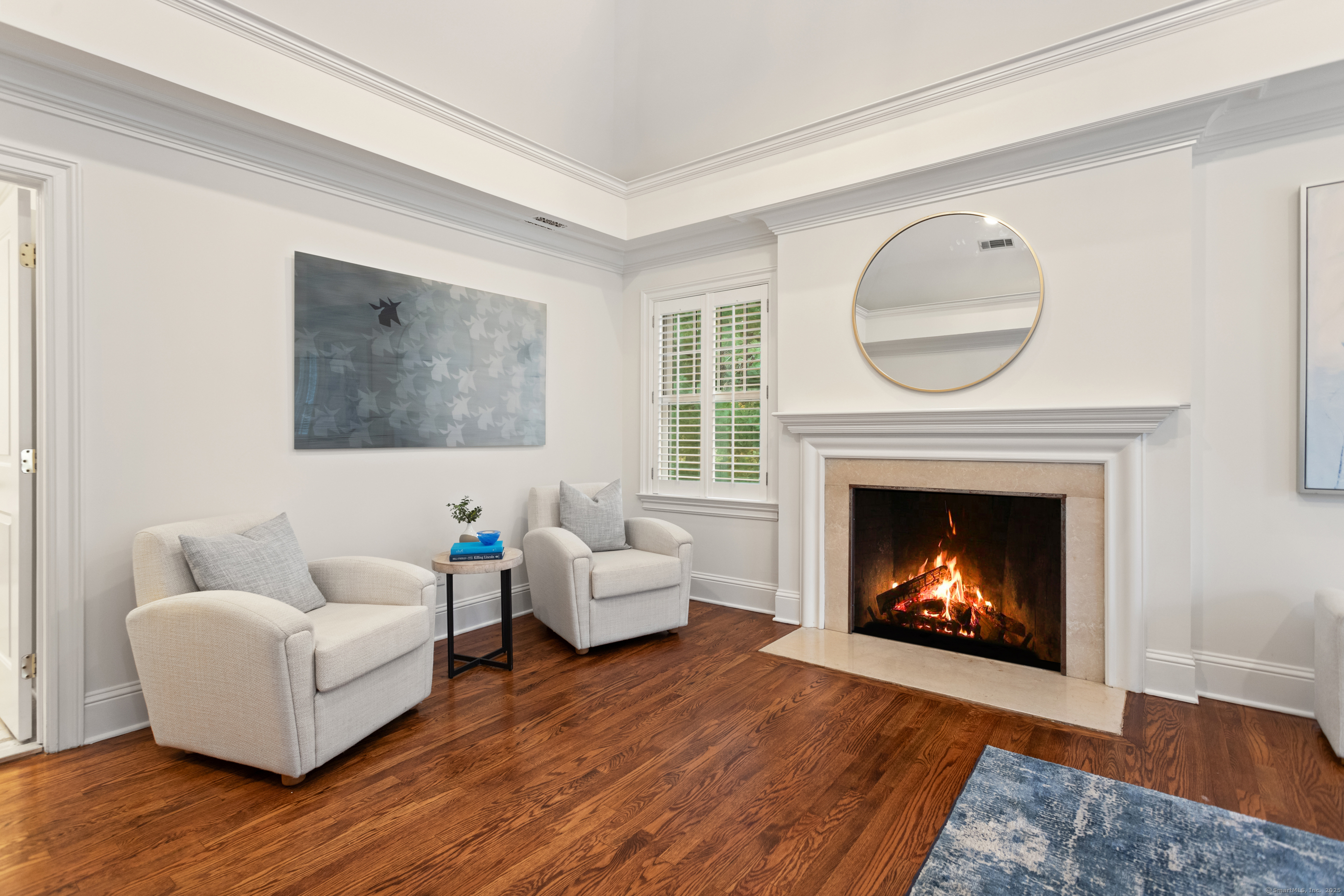 123 Greens Farms Road Westport, CT 06880 - Photo 20 of 40 a living room with furniture and a fireplace