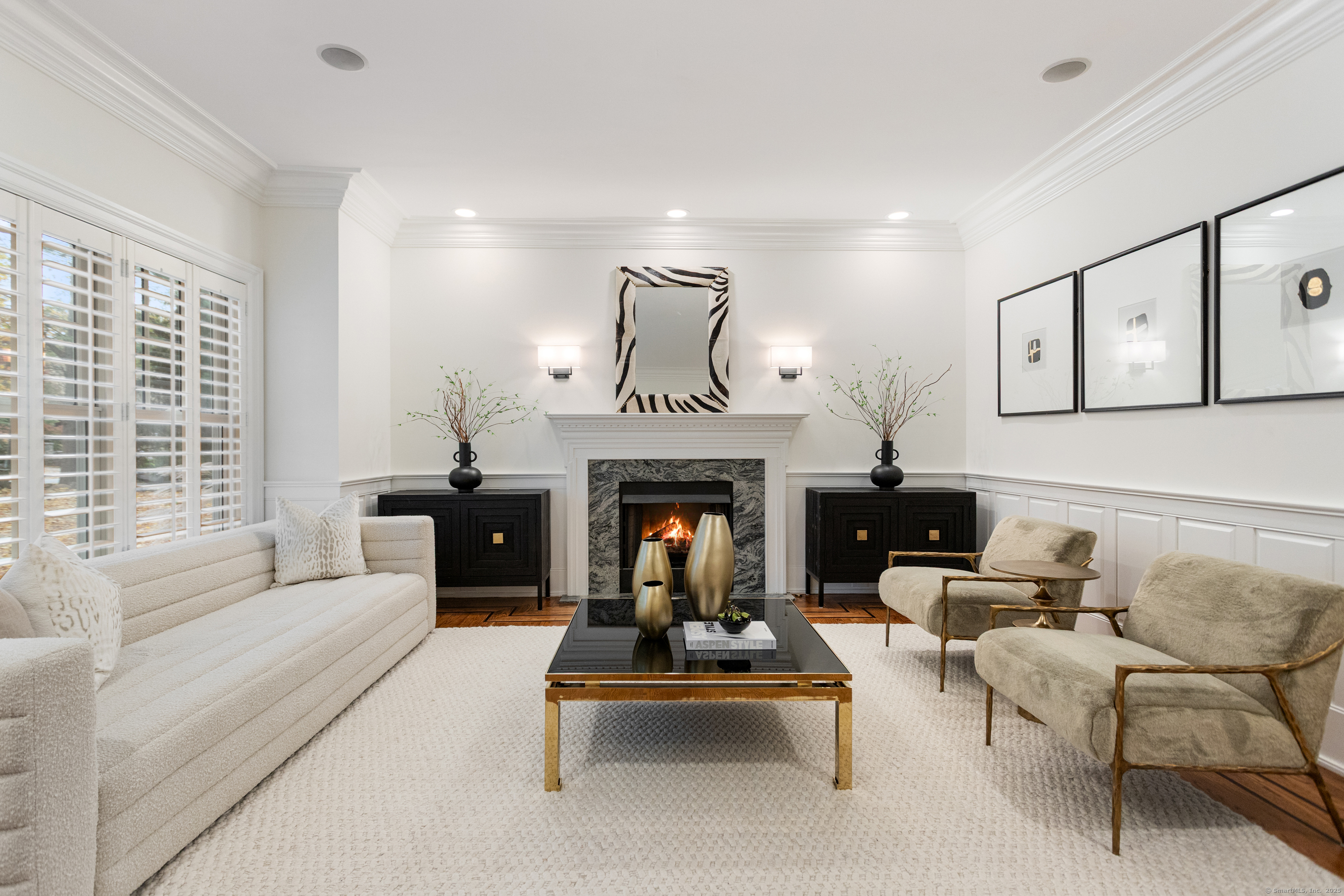 123 Greens Farms Road Westport, CT 06880 - Photo 5 of 40 a living room with furniture fireplace and window