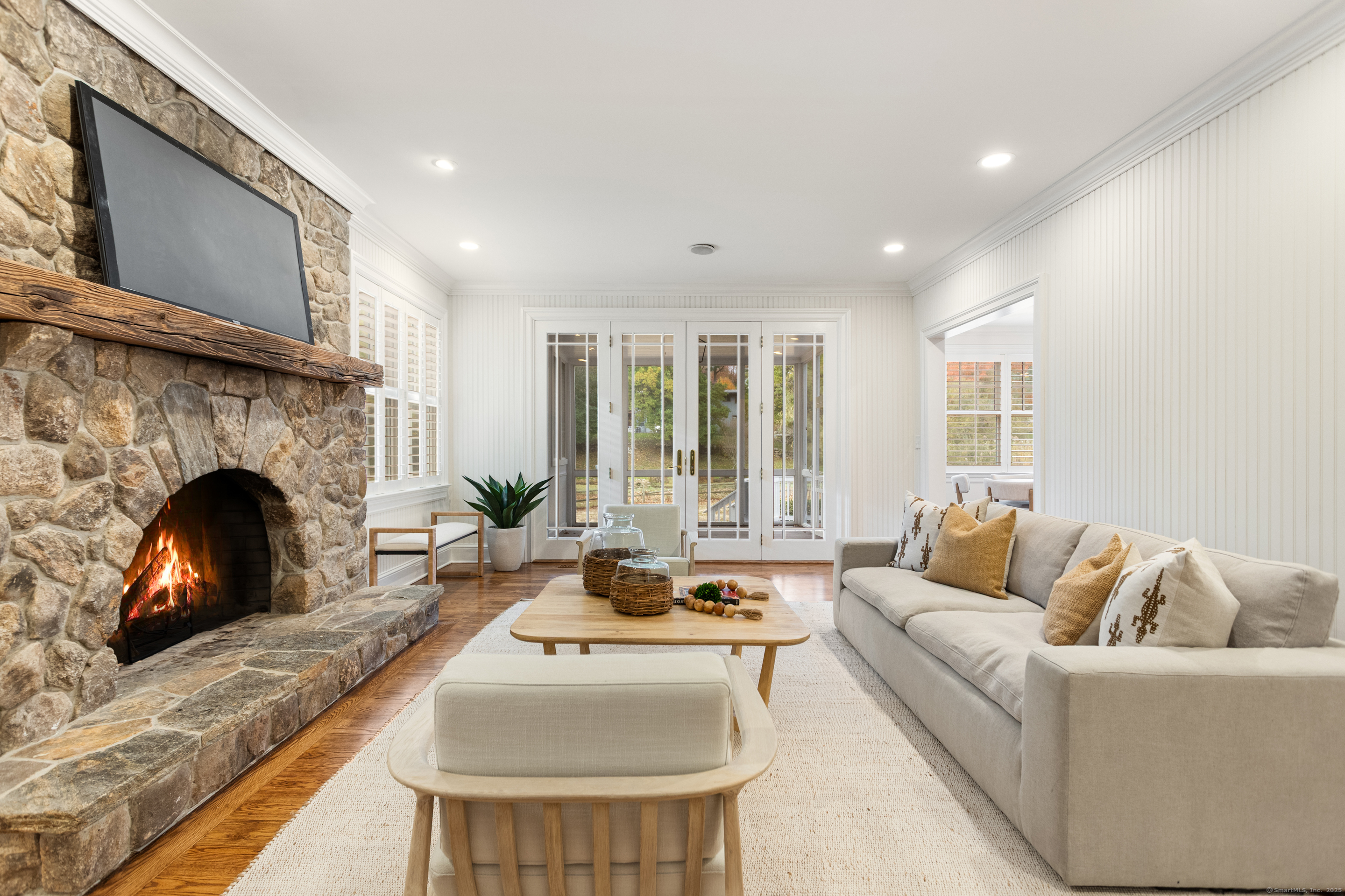 123 Greens Farms Road Westport, CT 06880 - Photo 9 of 40 a living room with furniture fireplace and window