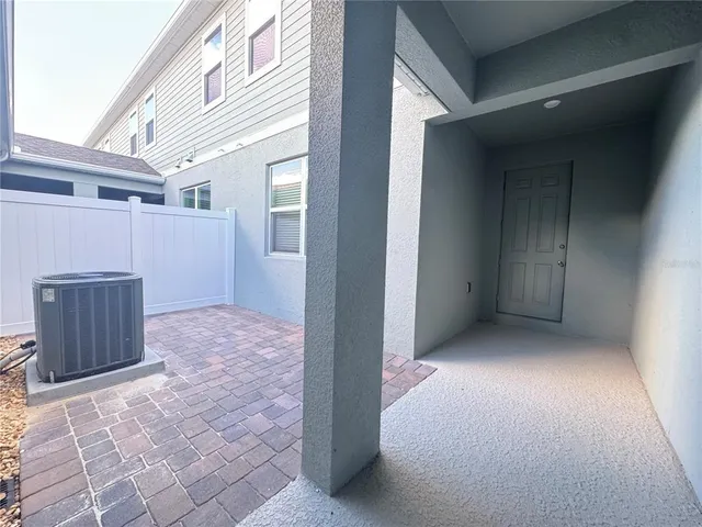 a view of a house with an empty space