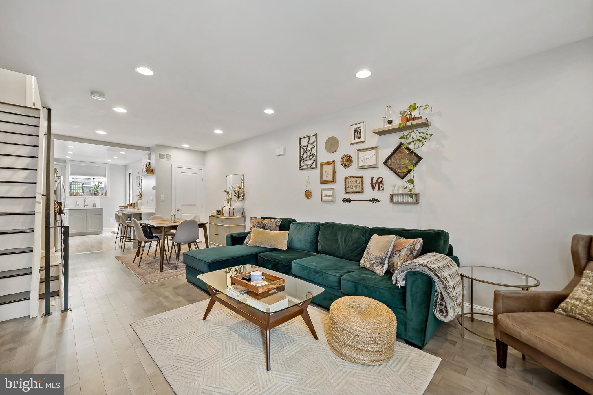 1225 Tree Street Philadelphia, PA 19148 - Photo 4 of 18 a living room with furniture and wooden floor