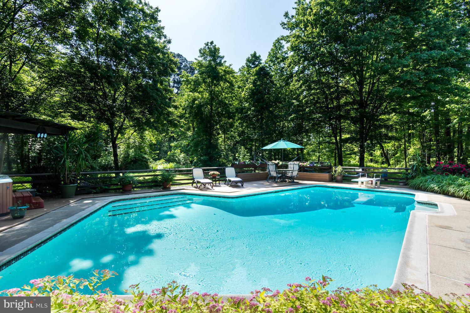 7301 Solitude Road St. Michaels, MD 21663 - Photo 10 of 30 a view of a swimming pool with a table and chairs in the garden