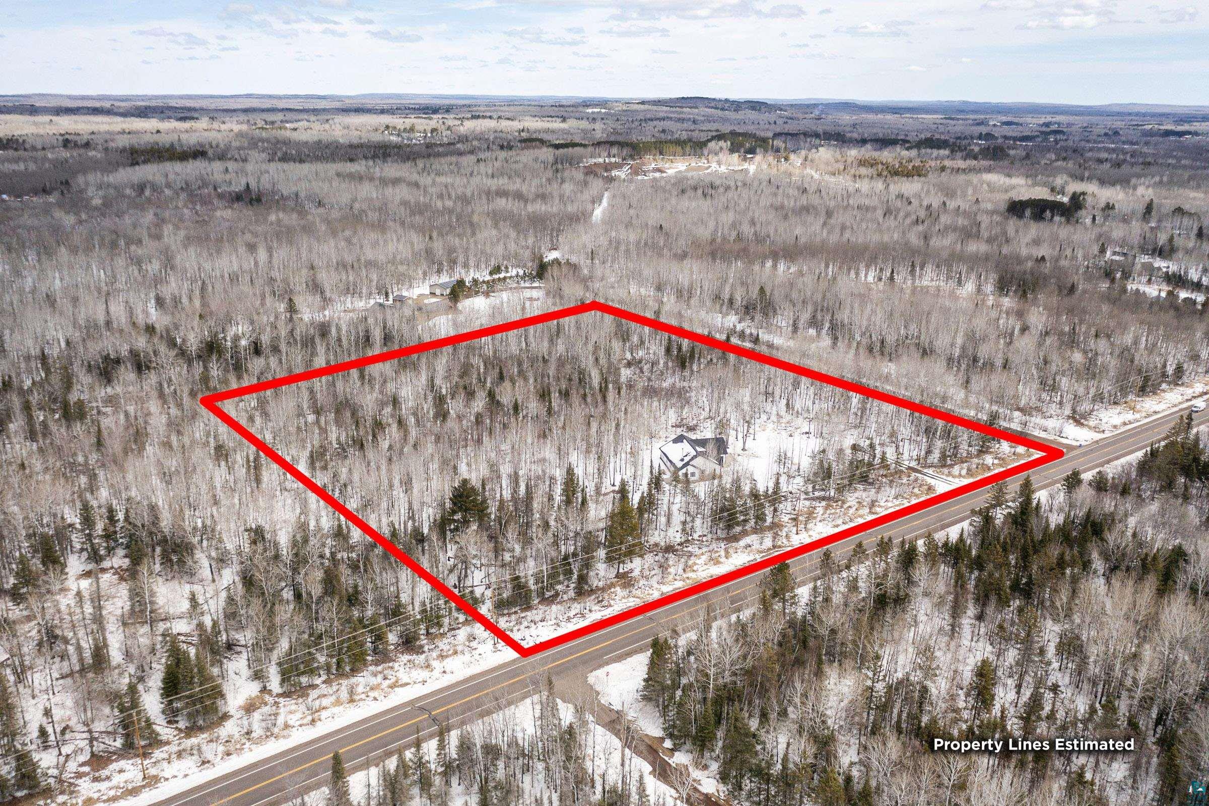 2465 Lismore Road Duluth, MN 55804 - Photo 43 of 49 Aerial Photo with appx Lot line