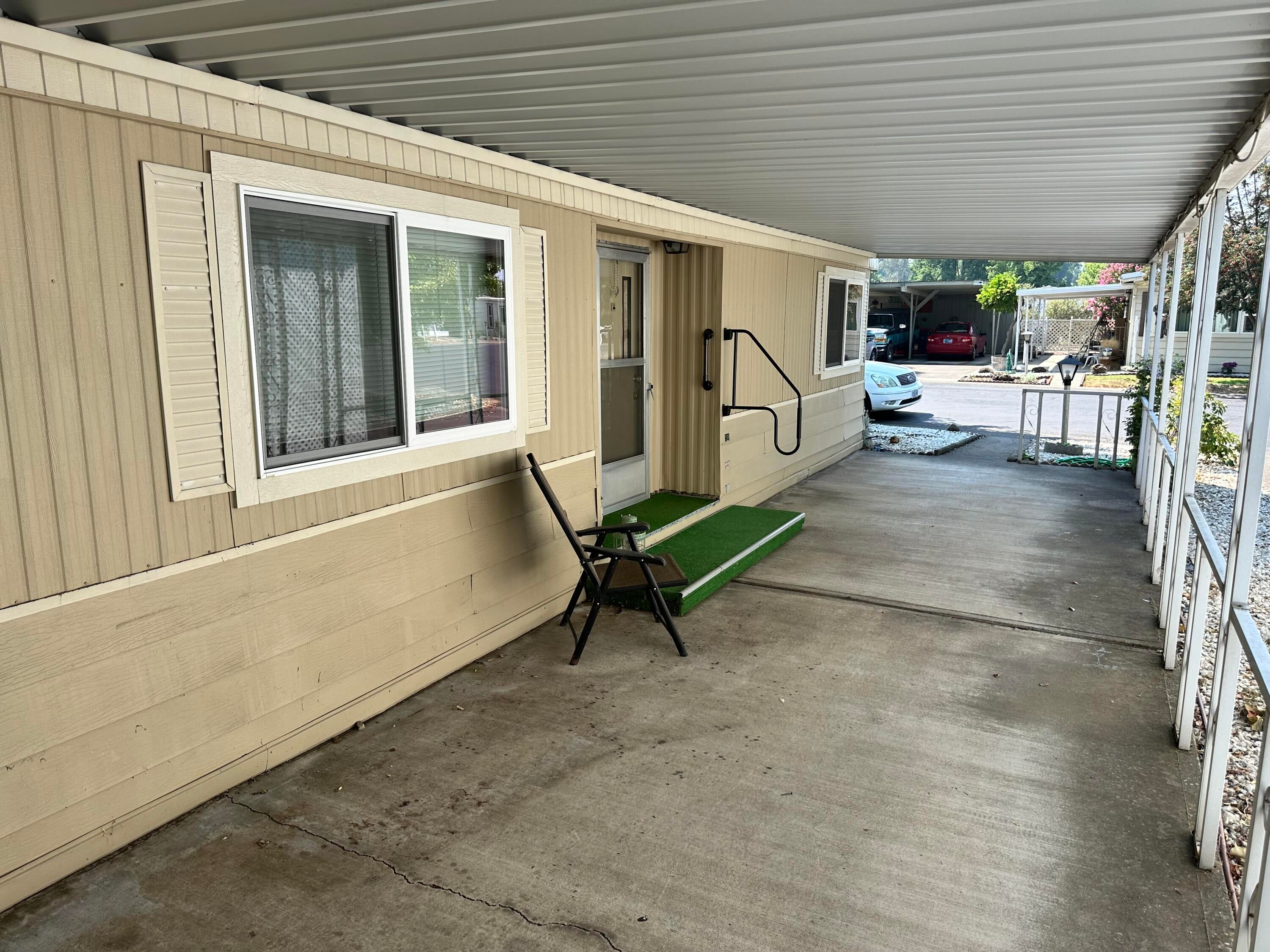 Patio and front door